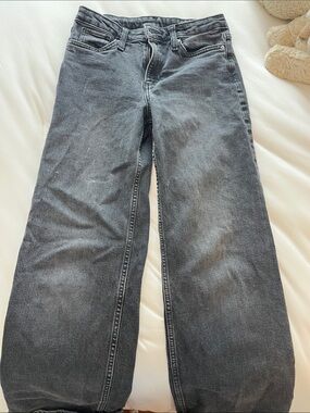 H&M Kids Black Wide-Leg Jeans